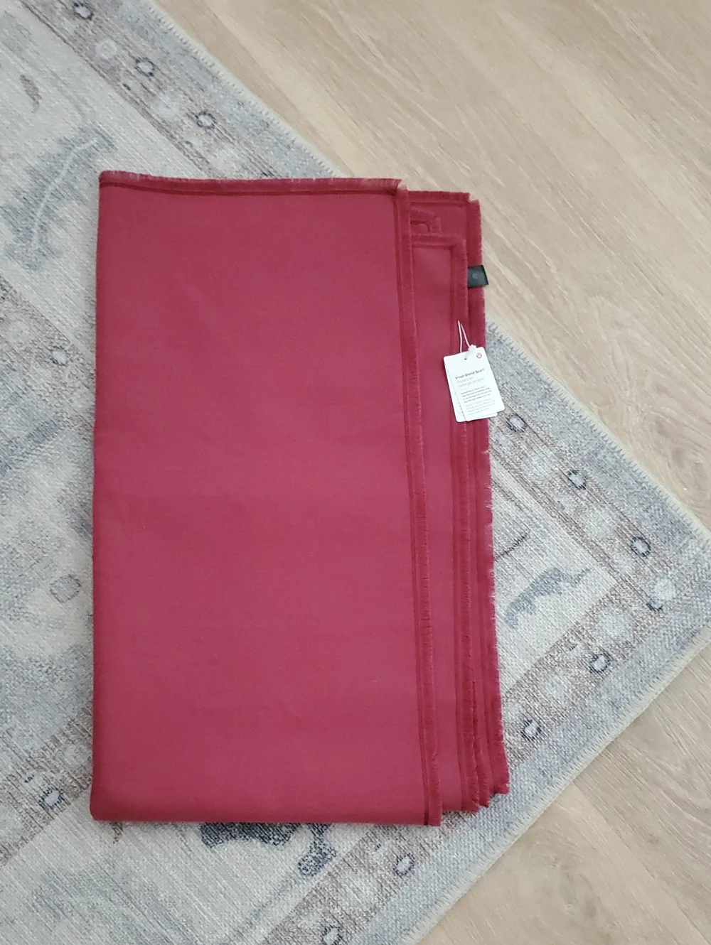 NWT Lululemon Wool-Blend Scarf Wrap Heathered Mulled Wine